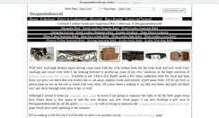 Desktop Screenshot of belts.designerleathercraft.co.uk